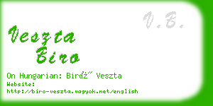 veszta biro business card